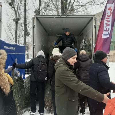 Świąteczna choinka w prezencie od Nowej Lewicy w Radomiu